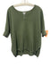 Minnie Rose Size XS/S Moss Green Cashmere Short Sleeve V Neck Knit Sweater Moss Green / XS/S