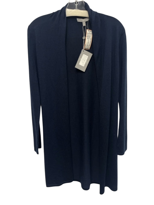 Neiman Marcus Size XS Navy Blue Cashmere Long Sleeve Open Knit Collar Cardigan Navy Blue / XS