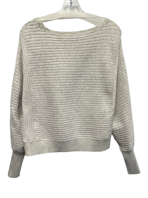 Free People Size XS Beige Gray Polyester & Polyamide Long Sleeve Sweater Beige Gray / XS