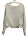 Free People Size XS Beige Gray Polyester & Polyamide Long Sleeve Sweater Beige Gray / XS