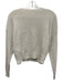Splendid Collection Size XS Cream Cotton Long Sleeve Knit Wide Neck Sweater Cream / XS