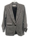 Veronica Beard Size 0 Black & White Polyester & Wool Blend Herringbone Jacket Black & White / 0