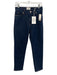 Frame Size 25 Dark Wash Cotton Denim High Rise Zip Fly Slim Straight Jeans Dark Wash / 25