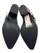 Stuart Weitzman Shoe Size 6.5 Black Leather Gold Buckle Pointed Almond Toe Mules Black / 6.5