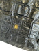 Balmain Black Croc Embossed Leather Gold hardware Magnetic Close Buckle Bag Black / M/L