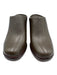 Vince Shoe Size 6.5 Deep Green Leather Upper Wood Sole Round Toe Slip On Mules Deep Green / 6.5