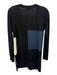Akris Punto Size 2 Black, Brown & Multi Wool Thin Knit Color Block Sweater Black, Brown & Multi / 2