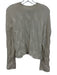 Theory Size P Cream Cashmere Ribbed Neck Rolled Hem Cable Knit Sweater Cream / P