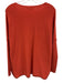 Natori Size XS Pumpkin Orange Acrylic Blend Rib Knit Wide Neck Wide Sweater Pumpkin Orange / XS