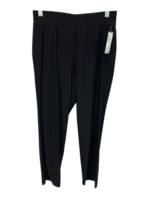 Eileen Fisher Size XXS Black Viscose Blend High Waist Elastic Waist Jersey Pants Black / XXS
