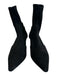 Stuart Weitzman Shoe Size 6.5 Black Suede Pointed Toe Kitten Heel Ankle Booties Black / 6.5
