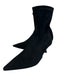 Stuart Weitzman Shoe Size 6.5 Black Suede Pointed Toe Kitten Heel Ankle Booties Black / 6.5