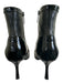 L'agence Shoe Size 6.5 Black Patent & Leather Pointed Toe Oxford Booties Black / 6.5