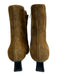 Vince Shoe Size 6.5 Cognac Brown Suede Pointed Toe Kitten Heel Ankle Booties Cognac Brown / 6.5