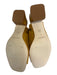 Bernardo Shoe Size 6.5 Mustard Yellow Suede & Leather Square Toe Tie Sandals Mustard Yellow / 6.5