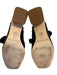 Bernardo Shoe Size 6.5 Black Leather Square Toe Wood Heel Tie Cut Out Sandals Black / 6.5