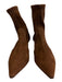 Stuart Weitzman Shoe Size 6.5 Brown Suede Pointed Toe Elastic Ankle Booties Brown / 6.5