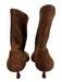 Stuart Weitzman Shoe Size 6.5 Brown Suede Pointed Toe Elastic Ankle Booties Brown / 6.5