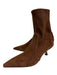 Stuart Weitzman Shoe Size 6.5 Brown Suede Pointed Toe Elastic Ankle Booties Brown / 6.5