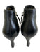 Sofft Shoe Size 6.5 Black Leather Rounded Point Toe Kitten Heel Ankle Booties Black / 6.5