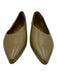 Vince Shoe Size 6 Olive Brown Leather Upper Pump Pointed Almond Toe Flats Olive Brown / 6