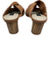 Sanctuary Shoe Size 7 Tan Brown Leather Upper Suede Twist Detail Mules Tan Brown / 7