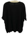 Minnie Rose Size XS/S Black Cashmere Knit Short Dolman Sleeve V Neck Sweater Top Black / XS/S