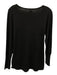 Nic+ Zoe Size XS Black Cotton Blend Knit U Neck Thin Round Hem Sweater Black / XS