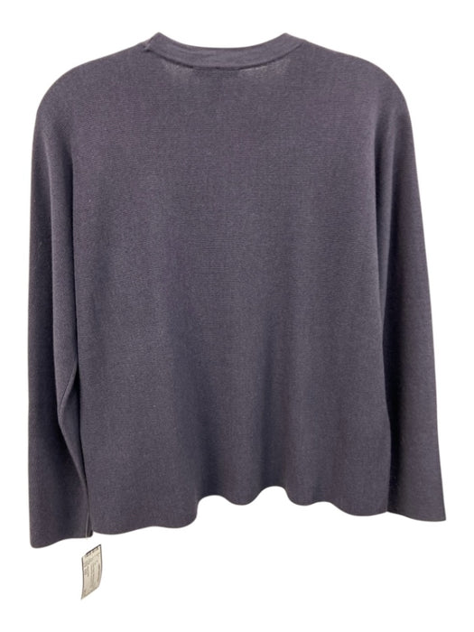 Eileen Fisher Size XXS Dusty Purple Extra fine merino wool Textured Knit Top Dusty Purple / XXS