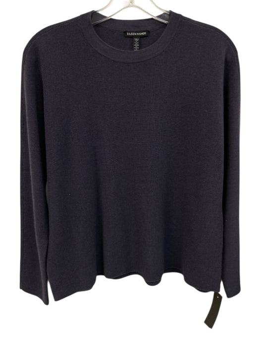 Eileen Fisher Size XXS Dusty Purple Extra fine merino wool Textured Knit Top Dusty Purple / XXS