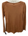 Nic+ Zoe Size XS Dusty Orange Cotton Blend Knit U Neck Thin Round Hem Sweater Dusty Orange / XS