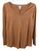 Nic+ Zoe Size XS Dusty Orange Cotton Blend Knit U Neck Thin Round Hem Sweater Dusty Orange / XS