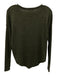 Rag & Bone Size XXS Dark Green Rayon Blend Ribbed Knit Long Sleeve Round Hem Top Dark Green / XXS