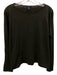 Eileen Fisher Size XXS Dark Green Linen & Cotton Heathered Long Sleeve Boxy Top Dark Green / XXS
