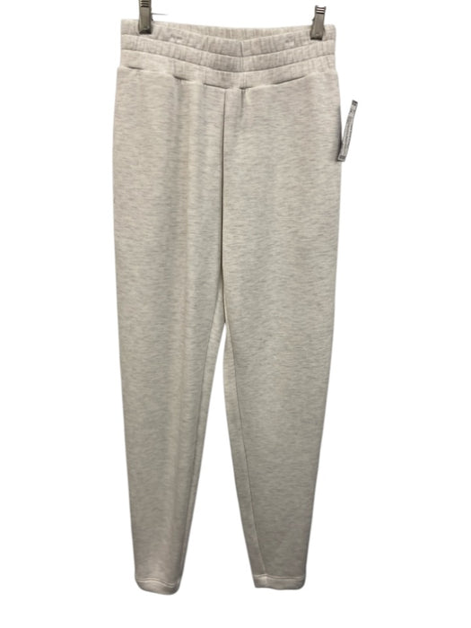 Varley Size XXS White & Gray Viscose Blend Elastic & Drawstring Waist Pants White & Gray / XXS