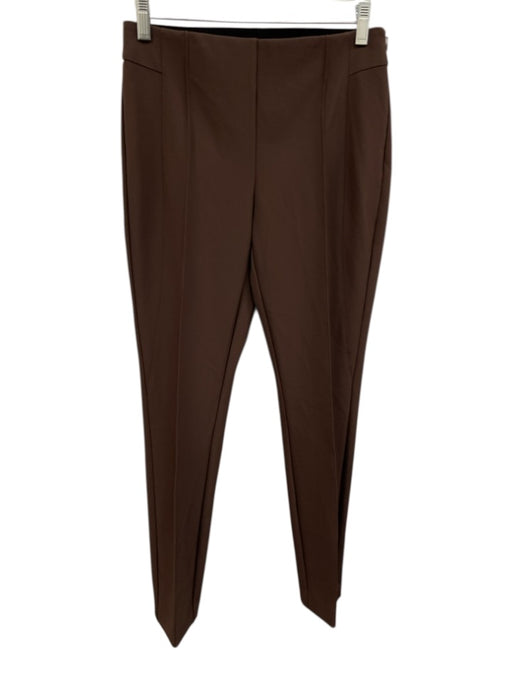 Lafayette 148 Size 0 Brown Polyamide Blend Pintuck Pleats Slim Fit Pants Brown / 0