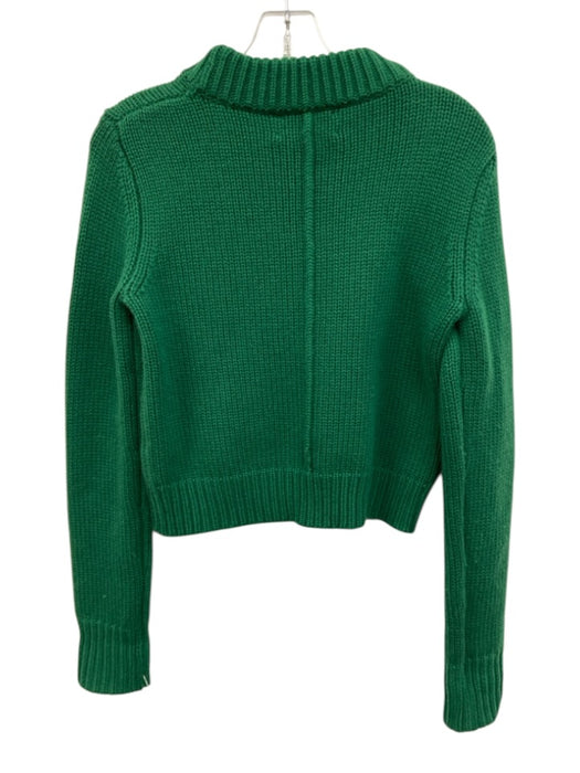 La Ligne Size XS Green Wool & Cashmere High Neck Knit Long Sleeve Sweater Green / XS