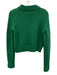La Ligne Size XS Green Wool & Cashmere High Neck Knit Long Sleeve Sweater Green / XS