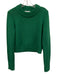 La Ligne Size XS Green Wool & Cashmere High Neck Knit Long Sleeve Sweater Green / XS