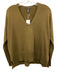 Eileen Fisher Size XXS Olive Brown Extra fine merino wool V Neck Knit Sweater Olive Brown / XXS