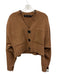 Proenza Schouler Size XS Light Brown Cashmere & Wool Buttons Pockets Cardigan Light Brown / XS