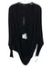 Donna Karan Size XS/S Black Silk & Merino Wool Long Sleeve Open Front Cardigan Black / XS/S