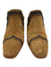 Bernardo Shoe Size 6.5 Light Brown & Navy Suede leather Almond Square Toe Mules Light Brown & Navy / 6.5