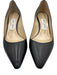 Jimmy Choo Shoe Size 37.5 Black Leather Upper Low Heel Pointed Almond Toe Pumps Black / 37.5