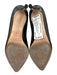 Jimmy Choo Shoe Size 37.5 Black Leather Upper Low Heel Pointed Almond Toe Pumps Black / 37.5