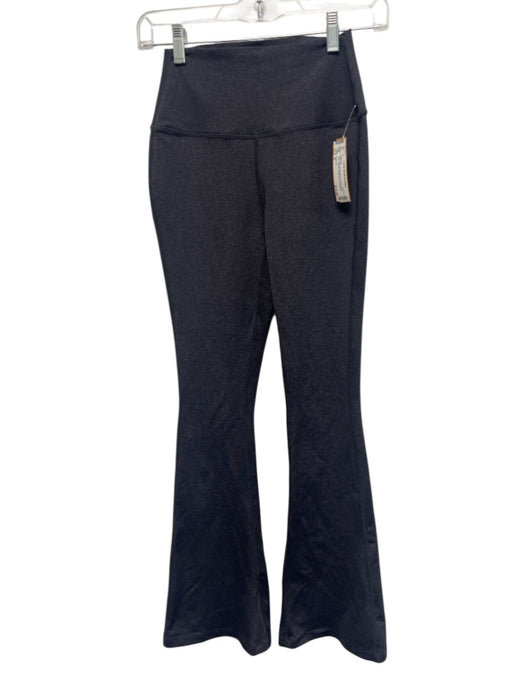 Splits 59 Size S Dark Grey Nylon Blend Elastic Waist Flare Athletic Leggings Dark Grey / S