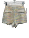Amanda Uprichard Size XS White multi Polyester Zip Back Tweed Faux Pocket Shorts White multi / XS