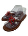 Valentino Garavani Shoe Size 38 Brown & Coral Leather Flip flop Sandals Brown & Coral / 38