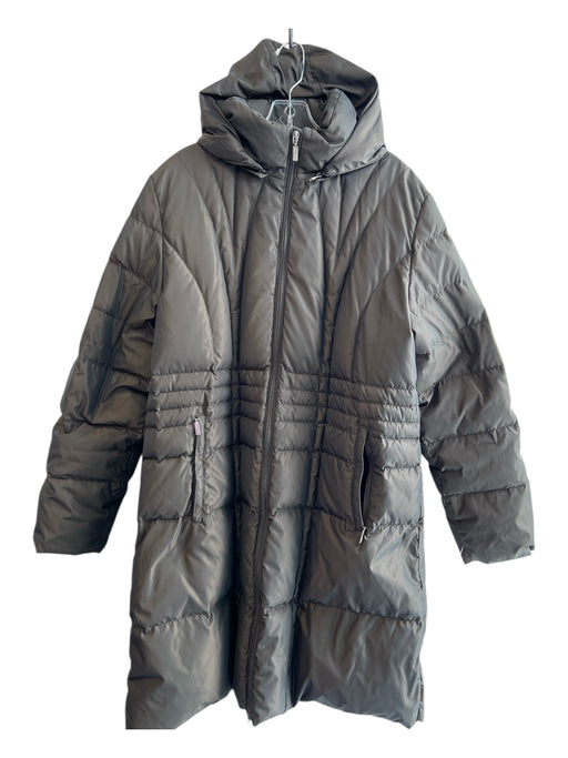 Moncler Size 5 Brown Polyester Blend Down Puffer Hood Parka Coat Brown / 5