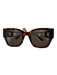 Christian Dior Brown, Black & Gold Acetate Large Buckle Tortoise Sunglasses Brown, Black & Gold